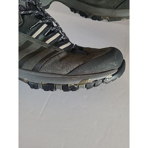 Adidas Gore-Tex Mens Size 6 Black Hiking Trail Mid Top Shoes ClimaProof - Picture 4 of 13